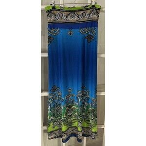 Venus Blue Maxi Skirt Women's Medium Beachy Boho